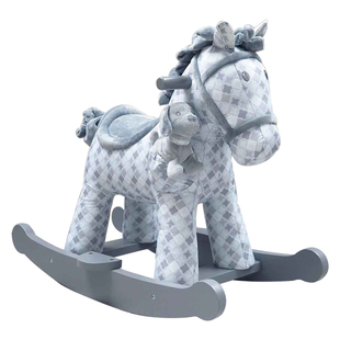 littlebirdtoldme实木摇摇马儿童小木马宝宝生日周岁礼物婴儿玩具