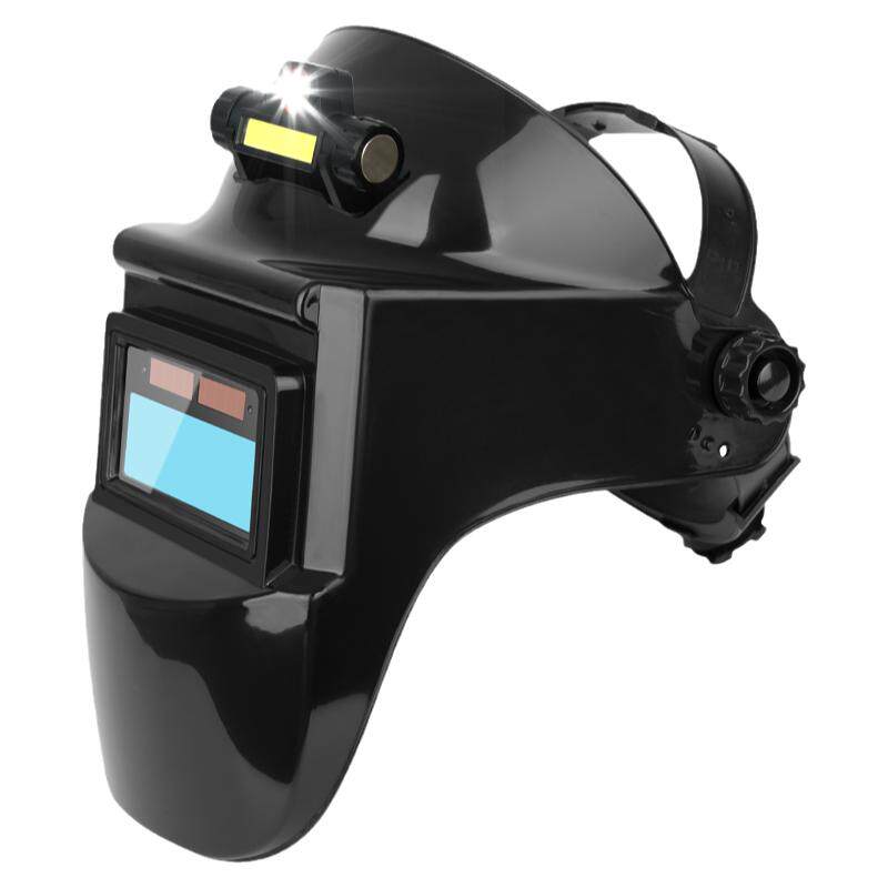 焊工面罩电焊防护罩焊帽自动变光镜片全脸轻便头戴式烧氩弧焊专用