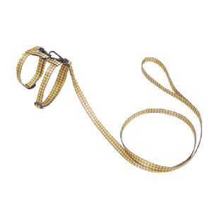 zeze猫咪牵引绳工字型可调节防挣脱遛猫背带小型犬外出宠物用品