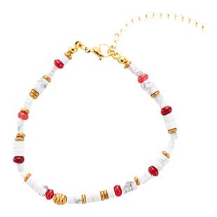 DARE买手店 PERRY北海道手链白松石小众串珠度假风饰品天然石原创