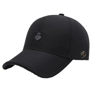 帽子男棒球帽硬顶遮阳帽中年户外春秋时尚百搭夏季防晒太阳鸭舌帽