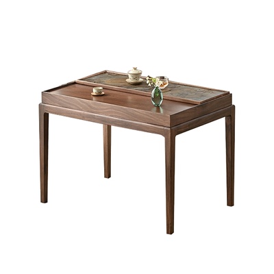 乌金木实木阳台茶桌不怕晒不开裂