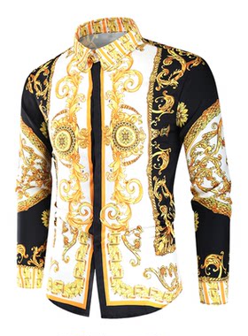 印度阿三哥豪哥哥同款衬衫男装服饰时尚衬衣非洲风男装长袖衬衫