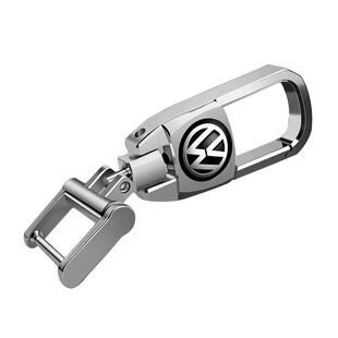 男女士腰挂钥匙扣汽车钥匙圈环锁匙链金属挂件创意个性潮编织绳子