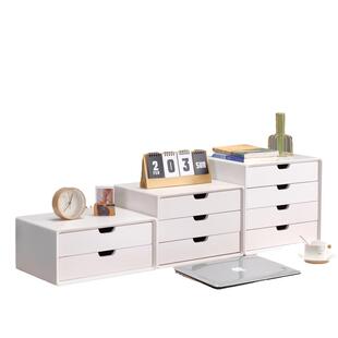 实木桌面抽屉式多层物品储物柜子办公室A4纸整理盒收纳北欧风格