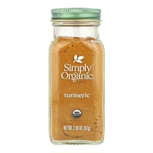 进口Simply Organic姜黄粉天然有机纯姜黄素冲饮黄金奶turmeric