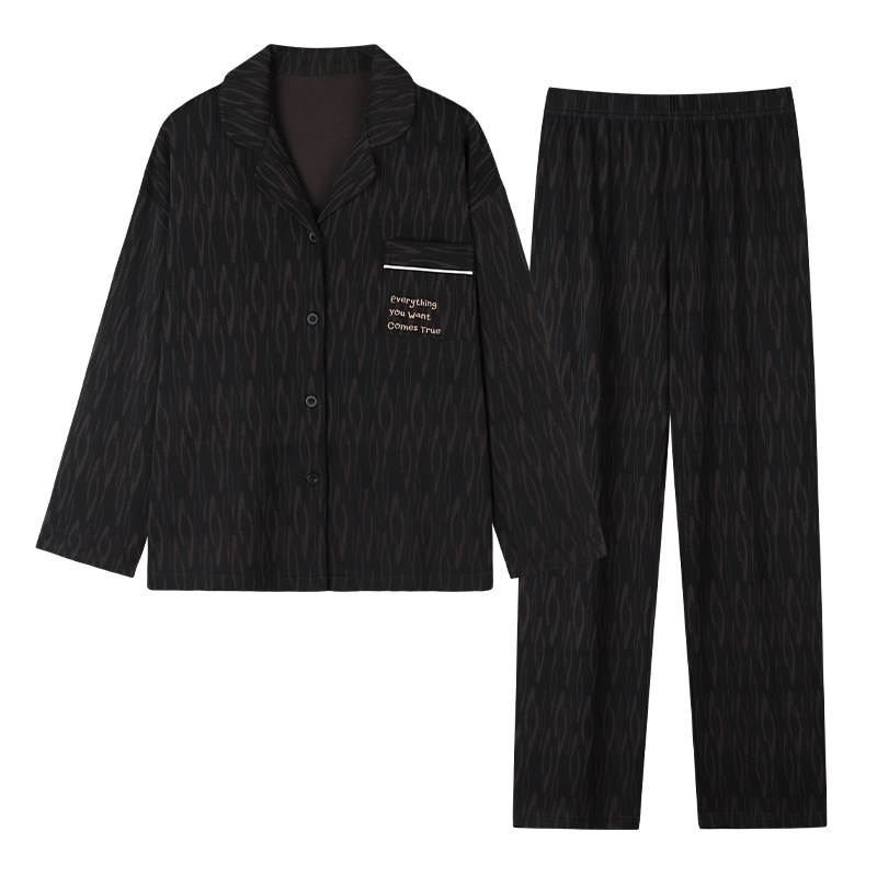 可外穿简约睡衣女款春秋季长袖长睡衣/家居服套装