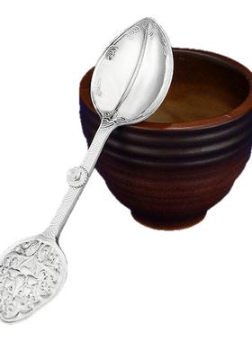 纯银火供勺S990摩尼宝供勺荟供勺烟供勺熏香勺莲花金刚勺