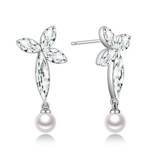 abyb charming 四叶盛放系列 裙摆耳环 301343