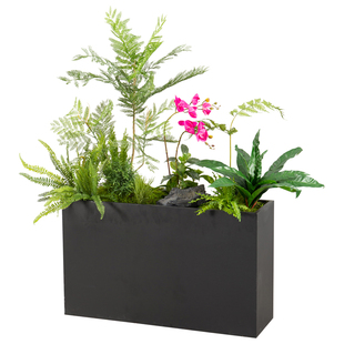 室内绿植造景盆栽搭配花槽花箱隔断装饰楼梯阳台仿真植物盆景组合