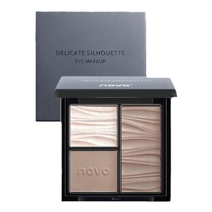 NOVO三色修容盘阴影眼影哑光脸部提亮修饰立体细闪高光一体盘正品