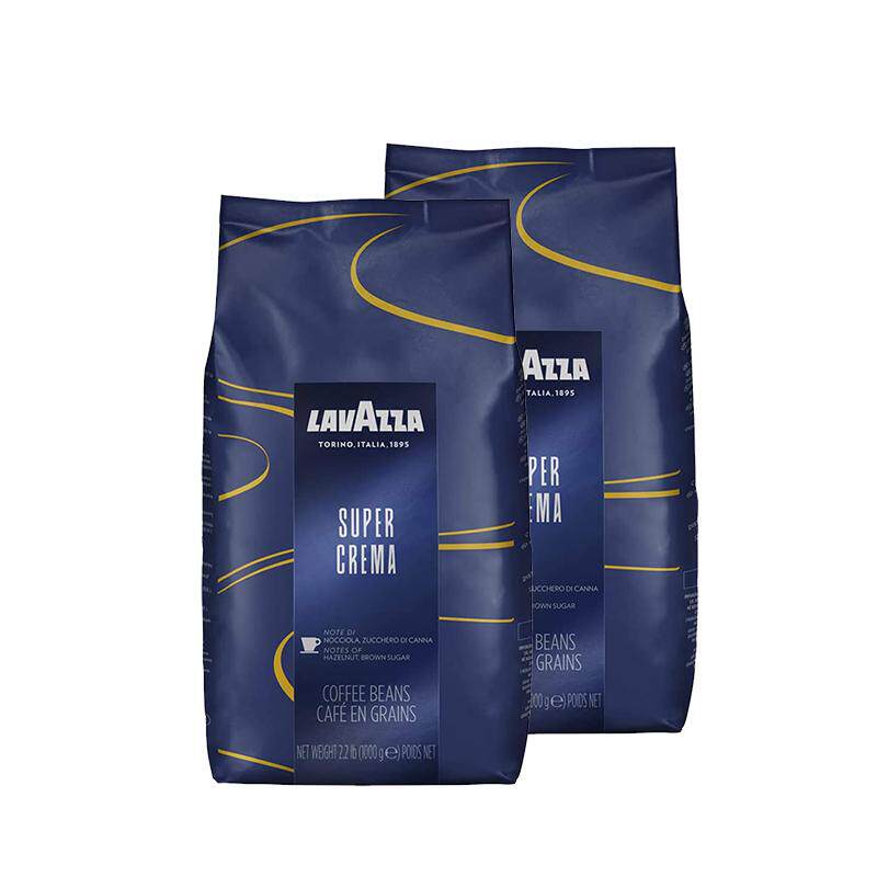 【自营】LAVAZZA拉瓦萨意大利进口蓝袋意式拼配咖啡豆中烘1kg*2袋