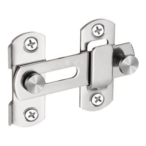 不锈钢免打孔插销门搭扣锁扣卡扣固定老式门锁门栓门闩推拉门柜门