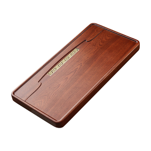 实木茶盘整块花梨木新中式功夫茶具简约家用单层轻奢现代红木茶台