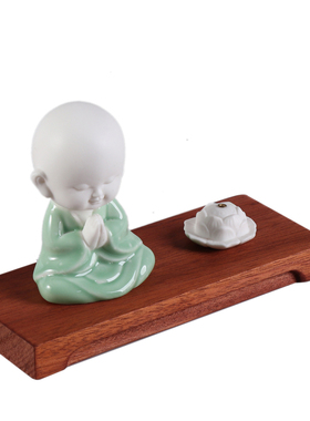 陶瓷禅意家居新中式摆件无相小僧