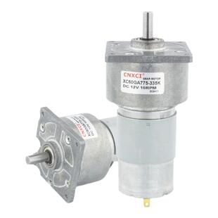 60GA775直流减速电机低速大扭力矩12V24伏调速慢速齿轮小微型马达