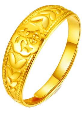 珠宝活口黄金戒指