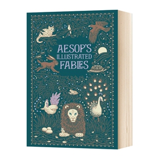 伊索寓言 插图版 皮质 英文原版 Aesop's Illustrated Fables 古希腊伊索著 儿童故事书 全英文版 Aesop 正版原著进口英语书籍