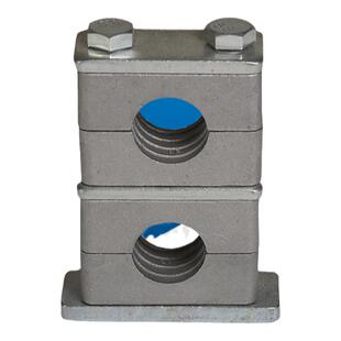 重型铝合金管夹液压管夹上下层耐高温双联多联管卡油管管夹6-42mm