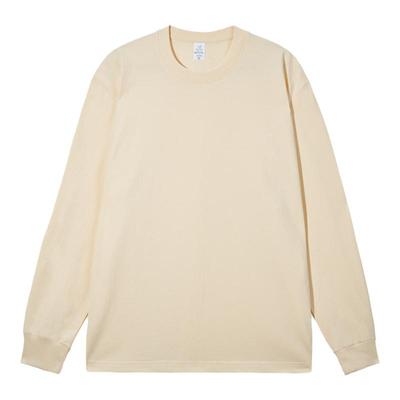 230g重磅纯棉圆领长袖打底衫男女