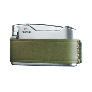 日本王子PRINCE打火机充气砂轮复古个性真皮定制刻字送礼物男士
