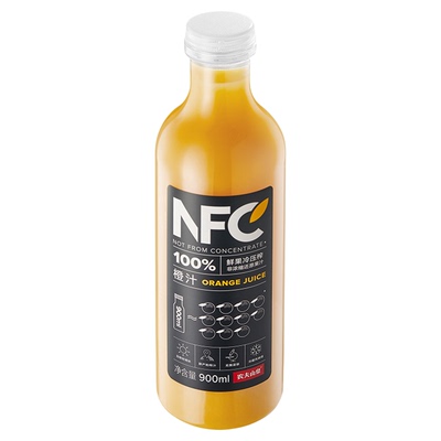 农夫山泉NFC橙汁900ml×1瓶×1组