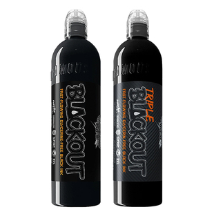 奥菲斯纹身色料 | 美国进口官方正品 | 普黑三倍黑 | 黑灰白系列