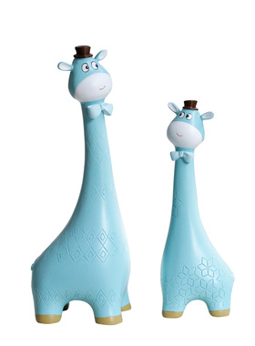 长颈鹿新婚礼物ins北欧风格摆件