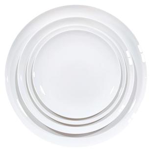 超大骨瓷盘纯白盘子碟鱼头泡饼盘子大盘鸡盘20寸盘子酒店餐厅餐具