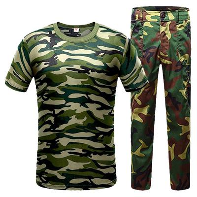 灰数码军训服纯棉迷彩服全套