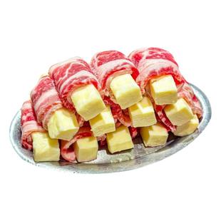 西塔烤肉店芝士肥牛卷烤芝士条商用网红烤肉店同款煎烤拉丝芝士卷