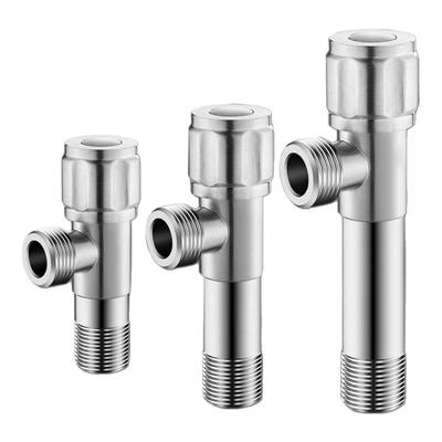 加长角阀304不锈钢热水器马桶全铜开关冷热水止水阀三角阀加长款