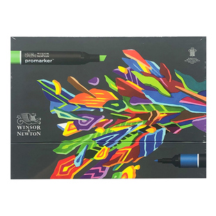 温莎牛顿winsornewton专业绘图漫画马克笔套装promarker6色/12色/24色设计手绘建筑插画师专用酒精双头马克笔