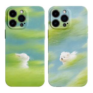 【新鲜空气】吹风猫狗适用iPhone17/16promax手机壳华为pura70小米15/13畅享70情侣vivoS20软iqooneo10苹果13