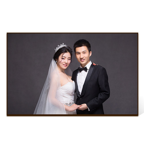 水晶摆台照片定制冲印全家福做相框相片制作婚纱照放大冲印挂墙