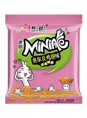 思圆方便面奥尔良鸡翅味迷你方便面干脆面儿童经典夜宵速食袋装