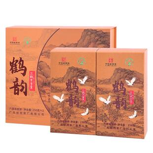 三鹤六堡茶【鹤韵】2020年 特级150g*2 小礼盒黑茶广西梧州茶厂