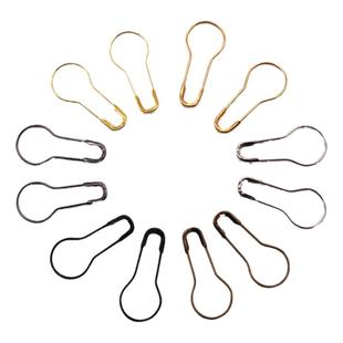 粗细铁质葫芦别针银花牌 梨形U型扣针钩针辅料吊粒吊牌绳现货包邮