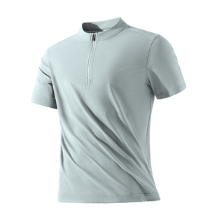 班尼路速干衣男士春秋跑步半拉链健身训练服男运动防晒长袖T恤LF