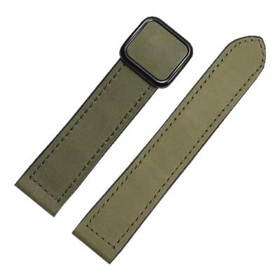 真皮磁吸硅胶手表带适配西铁城卡西欧精工阿玛尼天王欧米茄表链