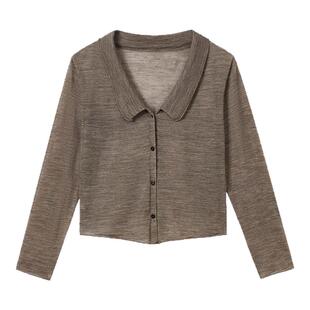 COTEMP 26春夏Vaporous Chelsea Cardigan切尔西领正反两穿开衫女