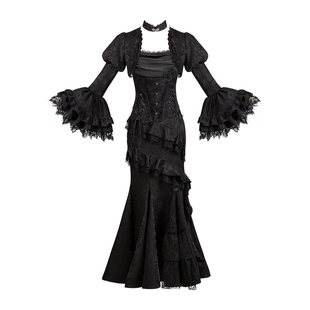 来信与诗·暮光 增色｜WP原创副牌 哥特魔女胸衣sk鱼尾套装多穿lo