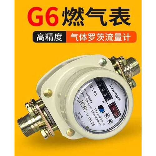 询价下单厂家直销NOVATOR G6燃气表，高精度气体罗茨流量计，全