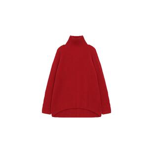 魏老板【惦念】康赛妮羊毛羊绒慵懒风打底上衣女百搭高领长袖毛衫