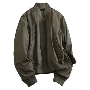 简约纯色宽松显瘦立领棒球服2025春季新款飞行员夹克女短外套K528