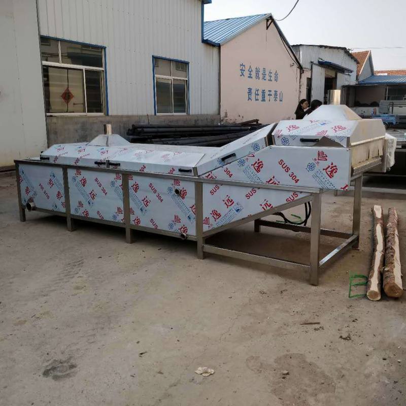 定制小龙虾清洗机批发全自动小龙虾蒸煮设备大型海产品蒸煮机厂家