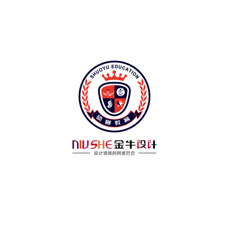 原创logo图标设计队徽院徽校个性徽章/吧唧定制