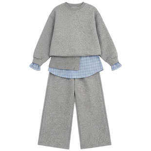 女童春装套装巨好看韩系高级感穿搭小女孩衣服儿童休闲洋气三件套