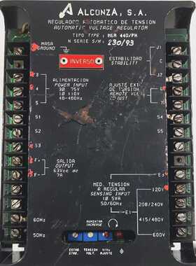 ALCONZA S.A. MCR 440/PH AVR AUTOMATIC VOLTAGE REGULATOR