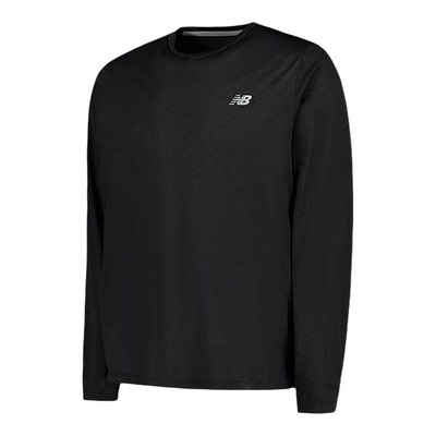 New Balance/NB正品2025新款男子宽松透气圆领长袖T恤MT41256-BK